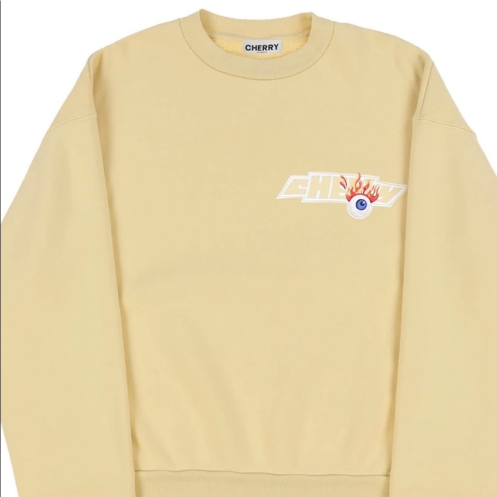 CHERRY LA Flaming Eyeball Crewneck